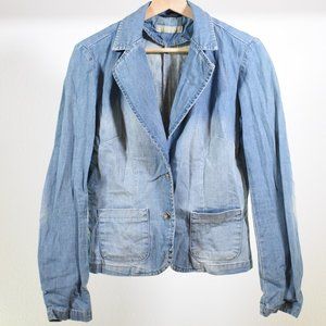 Clz Jeans Denim Blazer Jacket